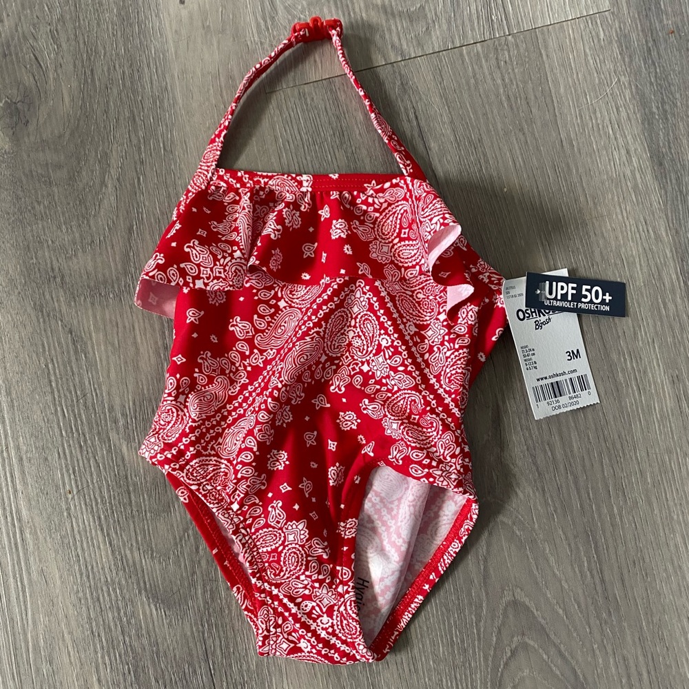 SOLD OshKosh B’gosh Infant Bathing Suit 3mos New